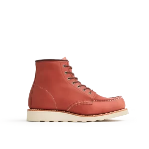 Women's 6-Inch Classic Moc Short Boot in Auburn Leather 3425