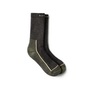 Unisex Steel-Toe Merino Wool Blend Crew Sock in Charcoal 97396