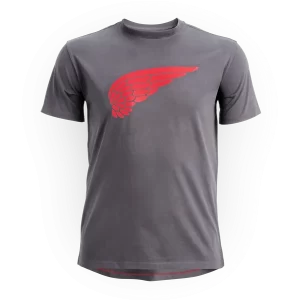 Men's Short Sleeve Classic Wing Tee in Dark Gray