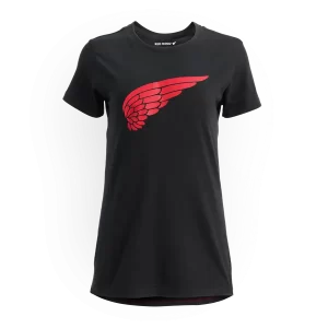 Women's Short Sleeve Classic Wing Tee in Black 98484