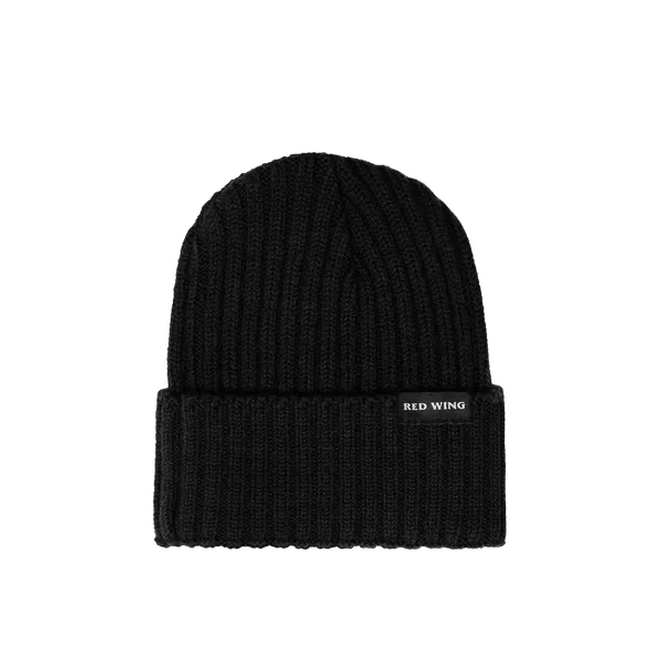 Unisex Shaniko Wool Rib Hat in Black 97483